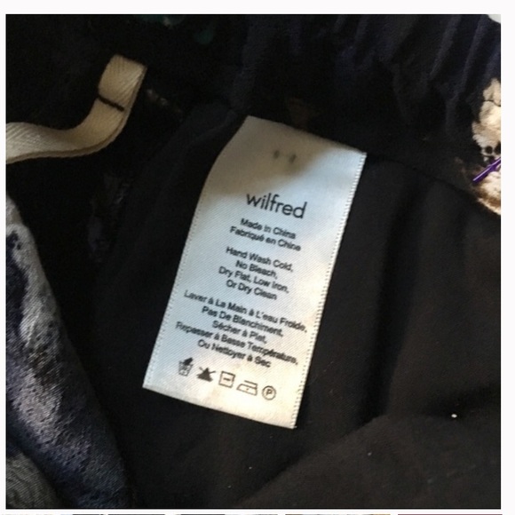 Wilfred (Aritzia) Marais Crepe Watercolour Floral Print Trouser - Picture 12 of 13